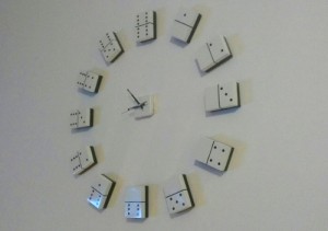 reciclaje creativo reloj domino cajas cerillas